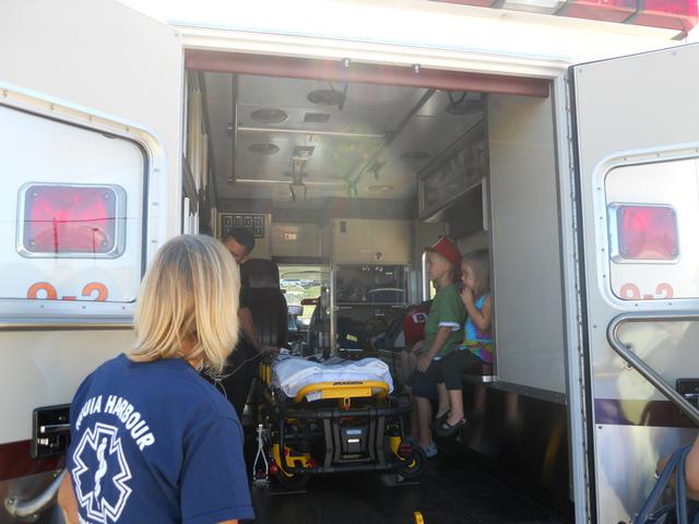 Moncure Health Fair ambulance tour